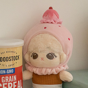 아이돌룩 아이스크림모자(딸기) 20cm 아이돌 인형옷